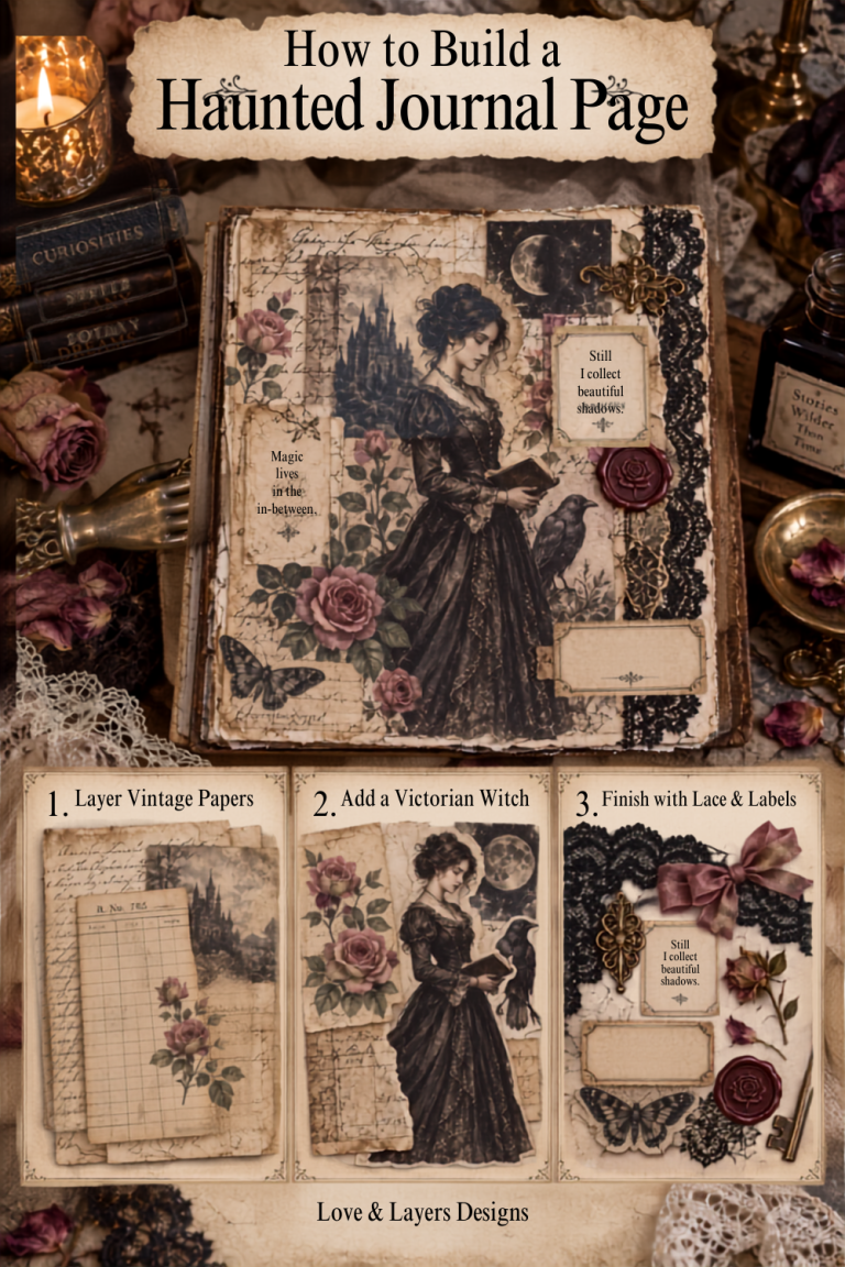How to Build a Haunted Journal Page